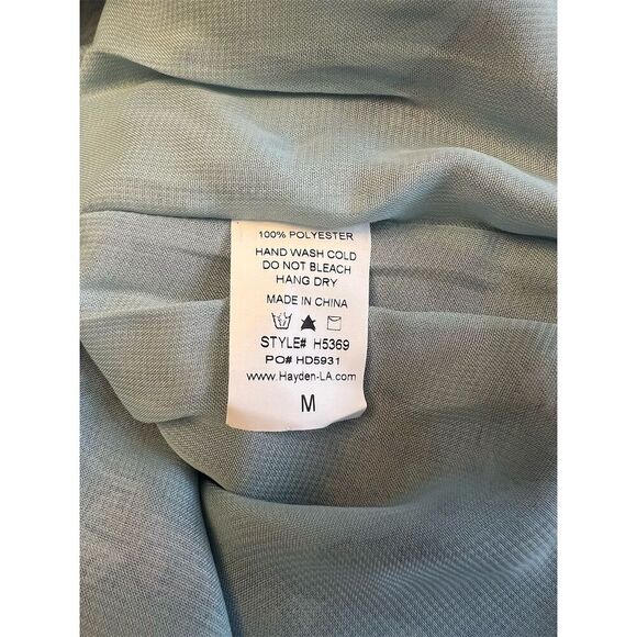 Hayden Women's Blue Floral Off-Shoulder Knee Length Dress - Picture 7 of 8